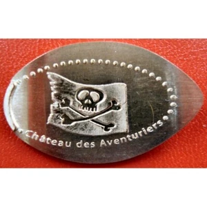 85 - Avrillé - Chateau des aventuriers - drapeau de pirate - cuivre - Foto 1 di 1