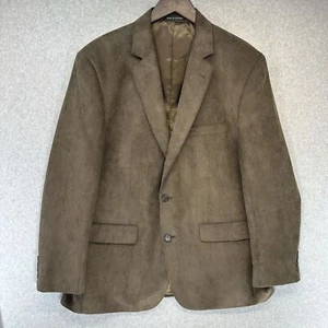 Jones New York Mens Sport Coat Size R44 Brown Corduroy 2-Button Jacket Pockets - Picture 1 of 14
