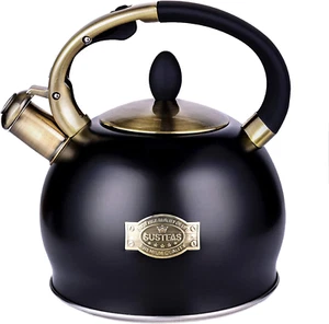 Stove Top Whistling Tea Kettle - Food Grade Stainless Steel Teakettle Teapot wit - Picture 1 of 12