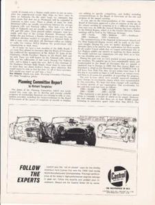 Rare Original 1965 Castrol SCCA Racing Cobra Ad - Picture 1 of 1