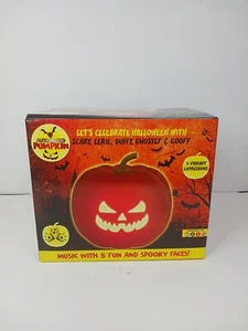 Nueva Calabaza Animada con 5 Caras Espeluznantes Diferentes Altavoces Incorporados LED NUEVO EN CAJA - Imagen 1 de 9