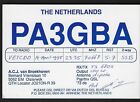 QSL QSO Radio CARD"PA3GBA,A.C.J. van Broekhoven,95", The Neverlands (Q5996)