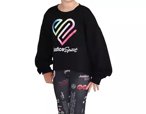 Justice J-SPORT Girls Long Sleeve Sweatshirt & Leggings 2-Pcs Multicolo XL(16-18 - Picture 1 of 3