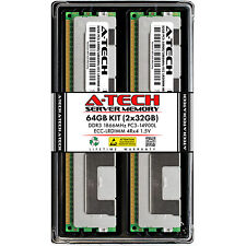 A-Tech 64GB Kit 2x 32GB 4Rx4 PC3-14900 DDR3 1866MHz ECC LRDIMM Server Memory RAM