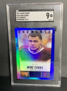 2014 Pop 1 🔥Panini Score Hot Rookies Lámina 23/79 Mike Evans Calificado Como Nuevo SGC 9 RC - Imagen 1 de 5