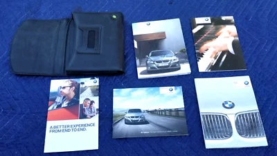 BMW E90 335i xi 328i M3 2001 cupé OEM sedán manuales del propietario + estuche de cuero + CD Foto 1 de 4