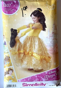 Simplicity #8407 Girls' Disney Princess Costume Pattern Sz 3 Cut complete, 2017 - Picture 1 of 1