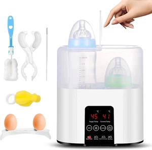 Scaldabiberon 4in1 Sterilizzatore Biberon Elettrico Doppie Bottiglie Touchscreen - Foto 1 di 11