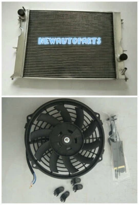 Radiador y ventilador de aluminio para Land Rover Defender LD 1990-16 2.2/2.4 TD4 2.5 TD5 diésel Foto 1 de 4