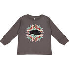 Inktastic Buffalo Cute Western Pattern Toddler Long Sleeve T-Shirt Animals Light