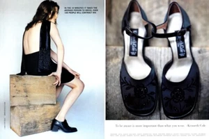 1998 Kenneth Cole Shoes Legs 3-page MAGAZINE AD - Picture 1 of 2
