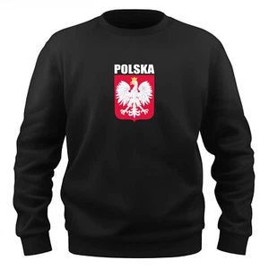 EAKS® Herren Sweatshirt "Polenwappen" Pullover Pulli Polska Polen Poland Wappen - Bild 1 von 36