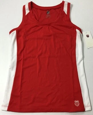 Camiseta sin mangas K-Swiss Accomplish Racerback 19769 roja blanca talla S Foto 1 de 2