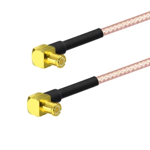 10-pack RG316 RF MCX Male Right Angle to MCX Male Right Angle 30cm Coaxial Cable - Picture 1 of 3