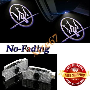 2pcs No fading Car LED Door Light For Maserati Levante Projector Lamp 2016-2022 - Picture 1 of 11