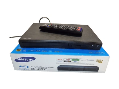 Reproductor de DVD Blu-ray Samsung BD-J5700 transmisión con control remoto y caja - USADO/FUNCIONA Foto 1 de 4