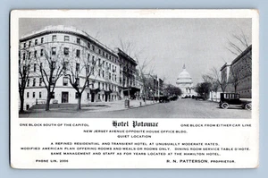 1915. HOTEL POTOMAC. NEW JERSEY AVE. POSTKARTE. SL33 - Bild 1 von 2