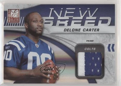 2011 Donruss Elite New Breed Jersey Prime /50 Delone Carter #11 Rookie RC - Image 1 of 2
