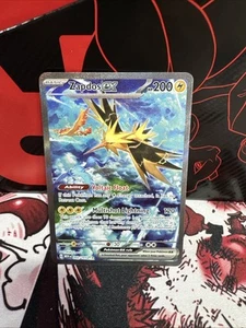 Zapdos EX 202/165 Ilustración Especial Raro Escarlata y Violeta 151 Tarjeta Pokémon Casi Nuevo - Imagen 1 de 1