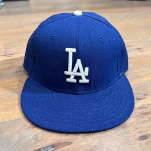 Cappello Berretto Vintage Los Angeles Dodgers Blu Cool Base Nuova Era 59Fifty 7 1/4 MLB USA - Foto 1 di 8