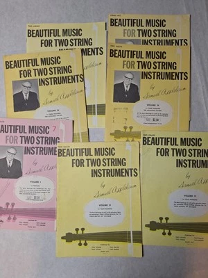 Lot w 7 Beautiful Music For Two Strings Instruments By Samuel Applebaum Books - Image 1 of 4