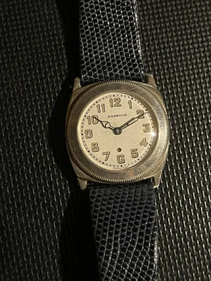 Reloj Harwood 1929 Bumper Automático 15 Joyas Caja Plateada 29mm INCREÍBLE Estado Foto 1 de 4