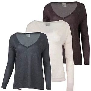 VERO MODA Damen Oversize Pullover Feinstrickpullover V-Ausschnitt VMALTHA - Bild 1 von 4