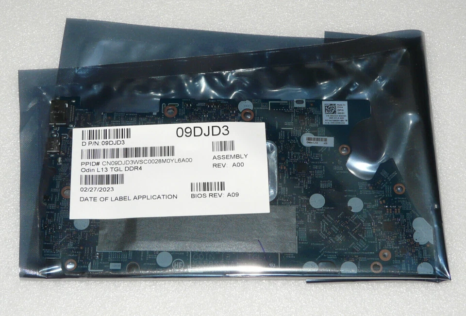 Nuevo Genuino DELL LATITUDE 3330 Placa Base Intel i7 1195G7 5GHZ 16GB RAM 9DJD3 - Imagen 1 de 1