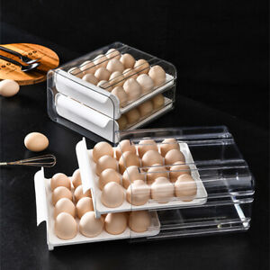 Eierbox für 32 Eier Aufbewahrung Eierbehälter Kühlschrank Kunststoff Eierdose