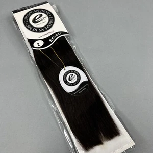 "Extensión de trama de cabello humano 100 % remi europeo marrón oscuro recto #2 de 10""" - Imagen 1 de 5