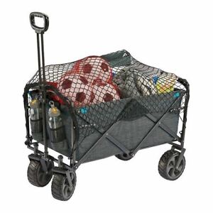XL Folding Beach Garden Wagon Cart All-Terrain, Outdoor, Pull, Mac Sports NEW