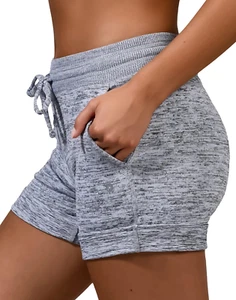 Soft Comfy Activewear Lounge Shorts with Pockets and Drawstring for Women - Picture 1 of 12