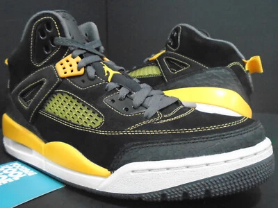 NIKE AIR JORDAN SPIZIKE BLACK UNIVERSITY GOLD YELLOW CEMENT GREY WHITE BRED 10 - Image 1 of 4