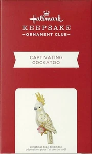 Hallmark Keepsake 2021 Captivating Cockatoo Club Exclusive Christmas Ornament - Picture 1 of 2