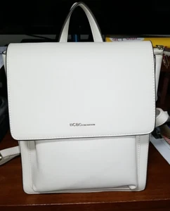 BCBGeneration Elfenbein Handtasche Rucksack Geldbeutel 11" Höhe - Bild 1 von 9