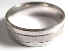 Vintage 925 Sterling Silver Texture Detail Band Ring Size UK U US 10 6.1g A5