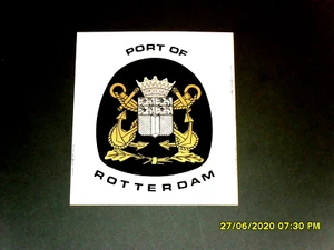 Aufkleber / Sticker + Port of Rotterdam + Hafen Rotterdam + Wappen - Bild 1 von 1