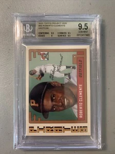 2020 Topps Project 2020 BGS 9.5 GEM MINT #45 Roberto Clemente By Grotesk *1,910* - Picture 1 of 2