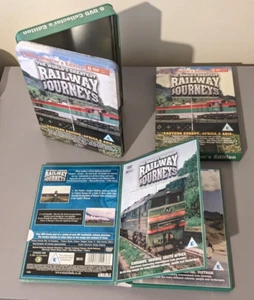 The World's Greatest Railway Journeys 8 DVD Collectors Edition metal tin boxset - Foto 1 di 4
