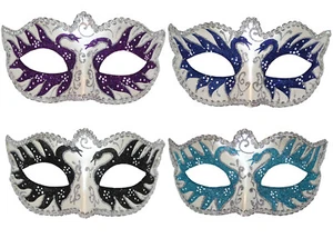 Unisex Schwanensee venezianische Maskerade Ball Abschlussball Weihnachten Nacht Party Augenmasken - Bild 1 von 4