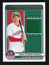2023 Panini Stars & Stripes CARLOS GUTIERREZ ENRIQUEZ 🔥 U18 World Cup Jersey