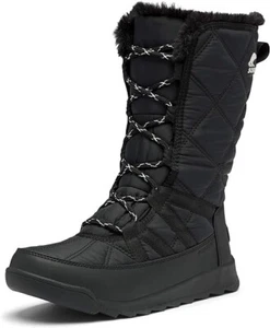 Sorel Whitney II Tall Lace Waterproof Women's Boots Insulated Black Size 7.5 - Picture 1 of 3