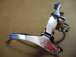 CAMPAGNOLO TRIOMPHE FRONT DERAILLEUR ITALIAN MADE 1985 RECONDITIONED + LOW WEAR - Picture 1 of 12