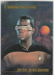 1993 STAR TREK CARD MASTER SERIE - LT. COMMANDER GEORDI LA FORGE - Picture 1 of 1