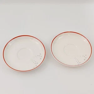 2 Noritake "Twas The Night Before Christmas" Replacement Saucers Paw Prints - Picture 1 of 3