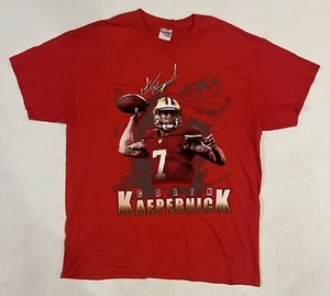 Colin Kaepernick Mens Shirt Large Red Tee T San Francisco 49ers Football NFL Top - Picture 1 of 11