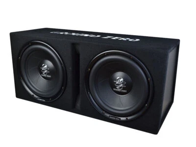 Ground Zero GZIB 2.30BR ACT 2x 30cm Bassreflex Gehäusesubwoofer aktiv Endstufe - Bild 1 von 3