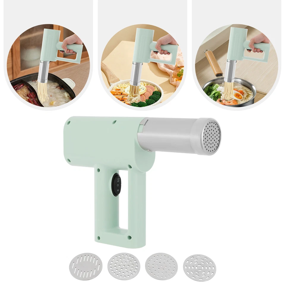 Portable 5-in-1 Handheld Electric Pasta Noodle Gun, Cordless Pasta Machine HOT - Image 1 of 4