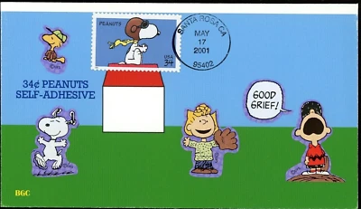 #3507 BGC First Day Cover, Charles Schulz Peanuts Snoopy Dog. Perfect!!! - Image 1 of 2