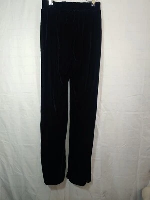 Serena Williams Women's Size Small Black Velour Pants - Изображение 1 из 4